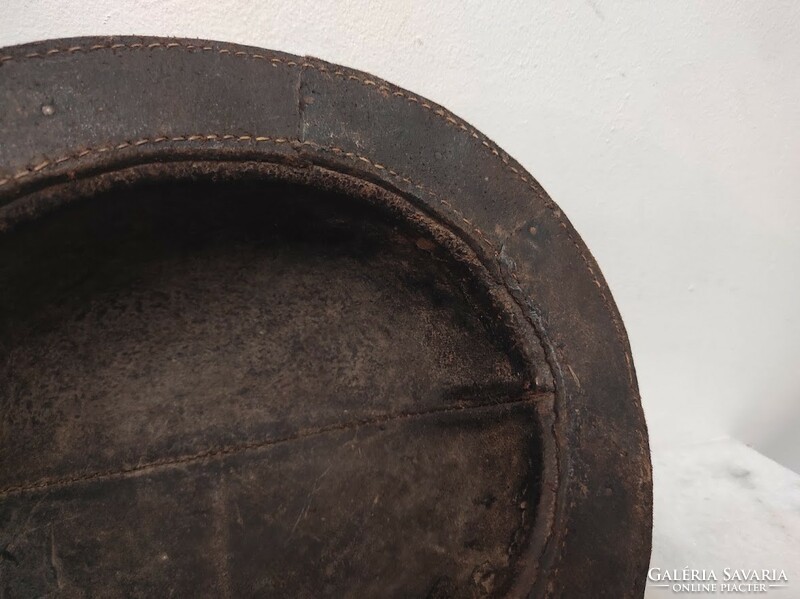 Antique miner's helmet kobak leather 631 5698