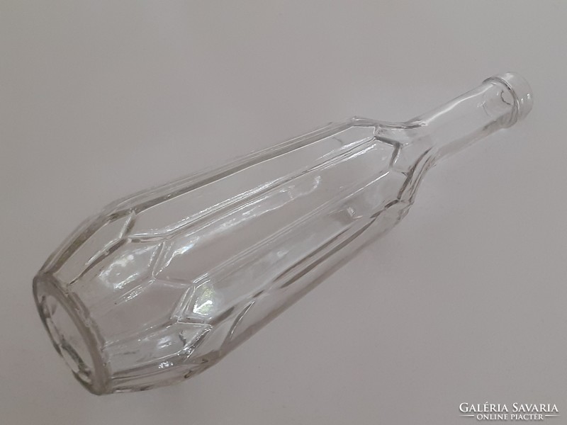 Régi italos palack Kramer Rezső Budapest feliratos likőrös üveg 23 cm