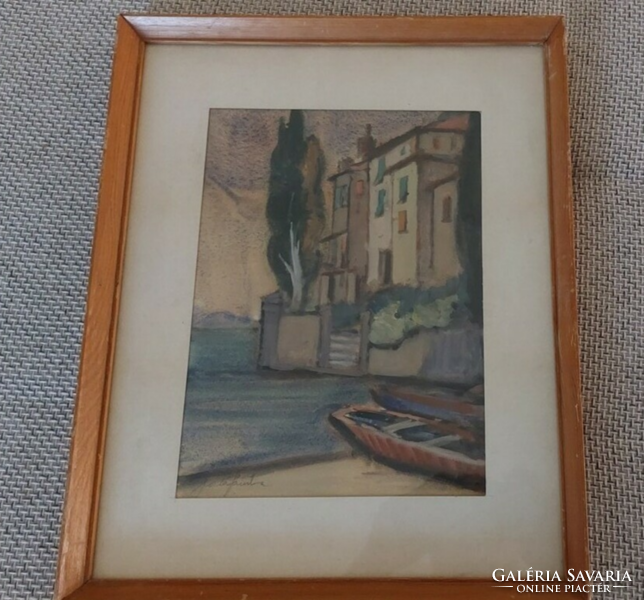 (K) Sándor szabo signed painting with 40x50 cm frame