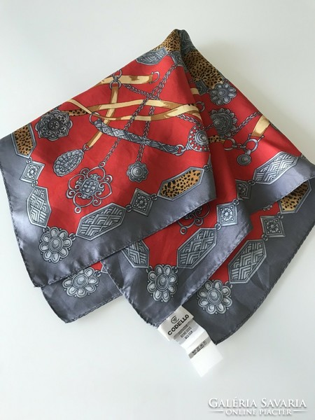 Codello márkájú selyemkendő, 53 x 53 cm, új