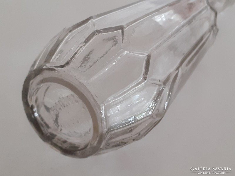 Régi italos palack Kramer Rezső Budapest feliratos likőrös üveg 23 cm