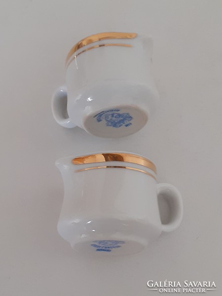 Retro Alföldi porcelán mini tejszín kiöntő 2 db