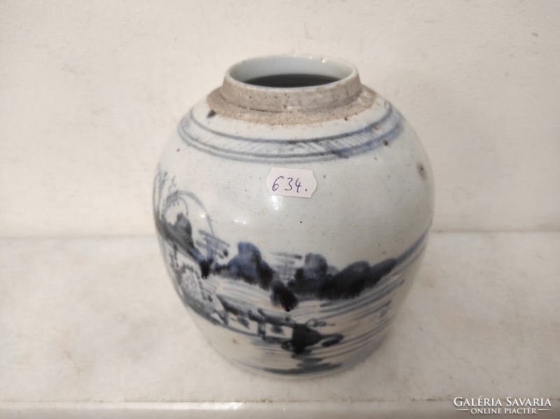 Antique Chinese porcelain tea ginger holder vase China Asia 634 5642