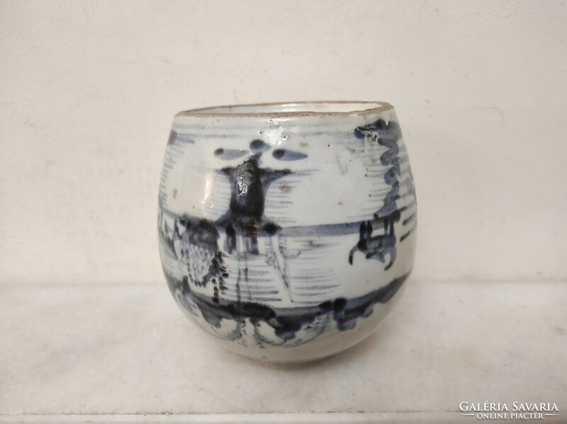 Antique Chinese porcelain tea ginger holder vase China Asia 634 5642