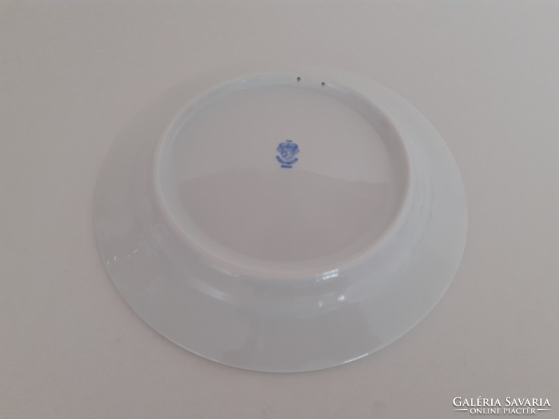 Retro Alföldi porcelán fali tányér virágos falidísz