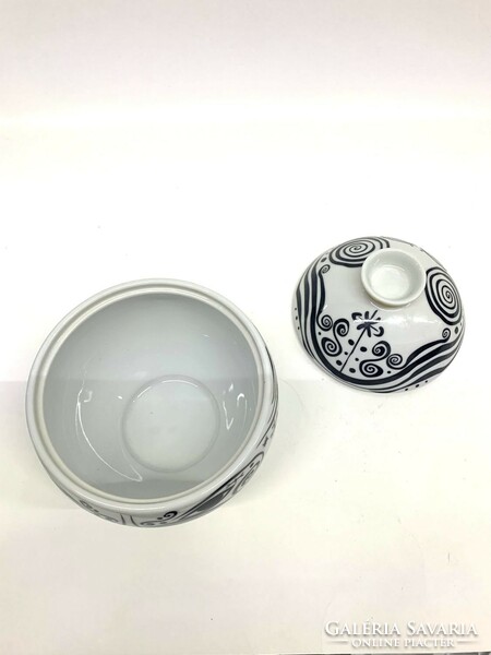 Különleges Ritzenhoff design porcelán doboz , szelence ékszertartó - 50099