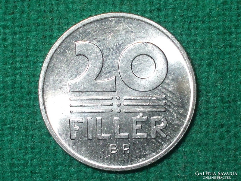 20 Filér 1977 ! It was not in circulation! Greenish!