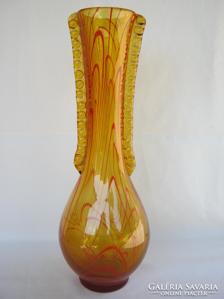 Retro ... Huge 40 cm glass vase is a heavy piece