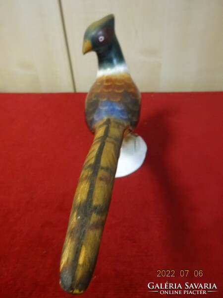 Bodrogkeresztúr glazed ceramic figure, golden pheasant. Its height is 14.5 cm. He has! Jokai.