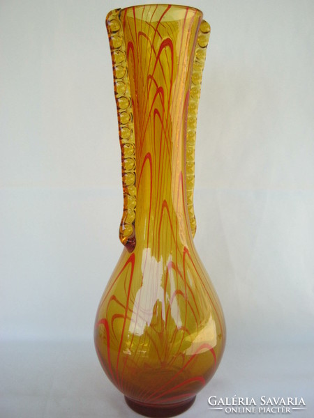 Retro ... Huge 40 cm glass vase is a heavy piece