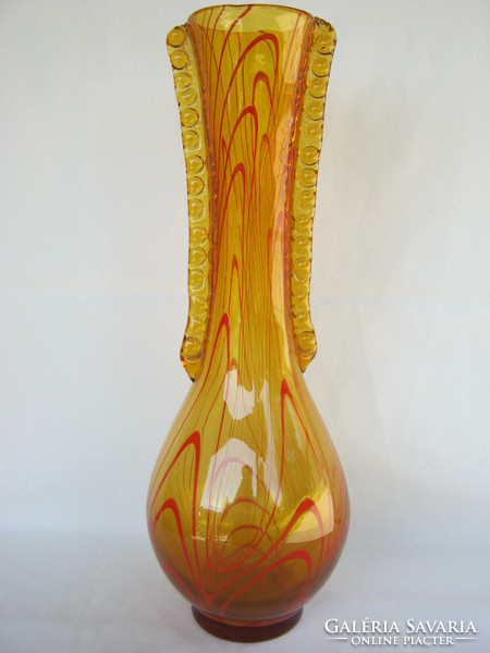 Retro ... Huge 40 cm glass vase is a heavy piece