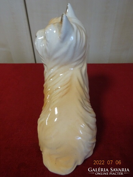 German porcelain figure, dog with light brown fur. He has! Jokai.