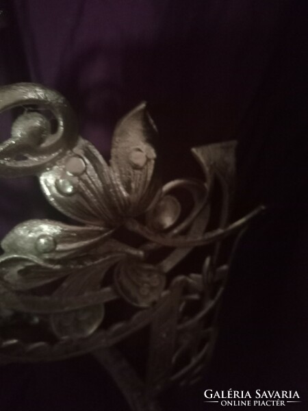 Hatalmas meseszép bronz XIX. századi csillár váz