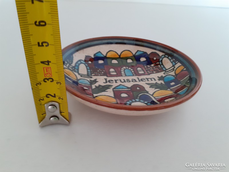 Small ceramic bowl with Jerusalem inscription