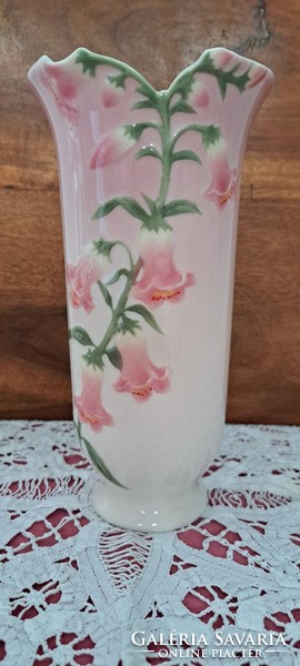 Franz Harang virág porcelán váza