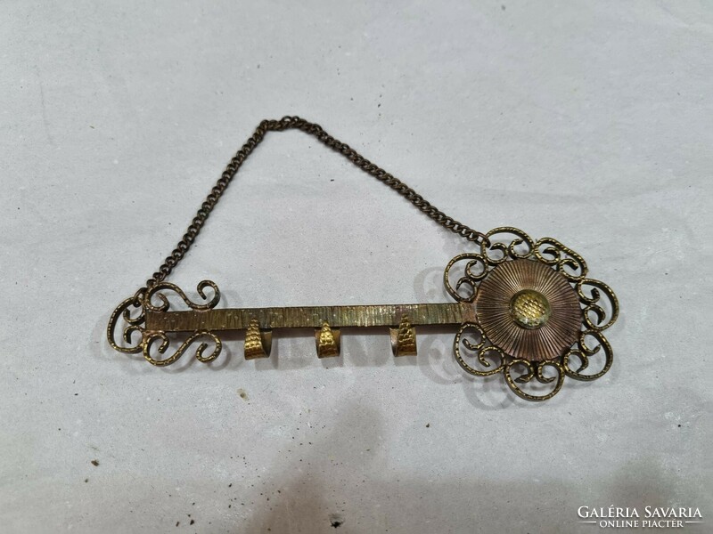 Industrial copper key ring