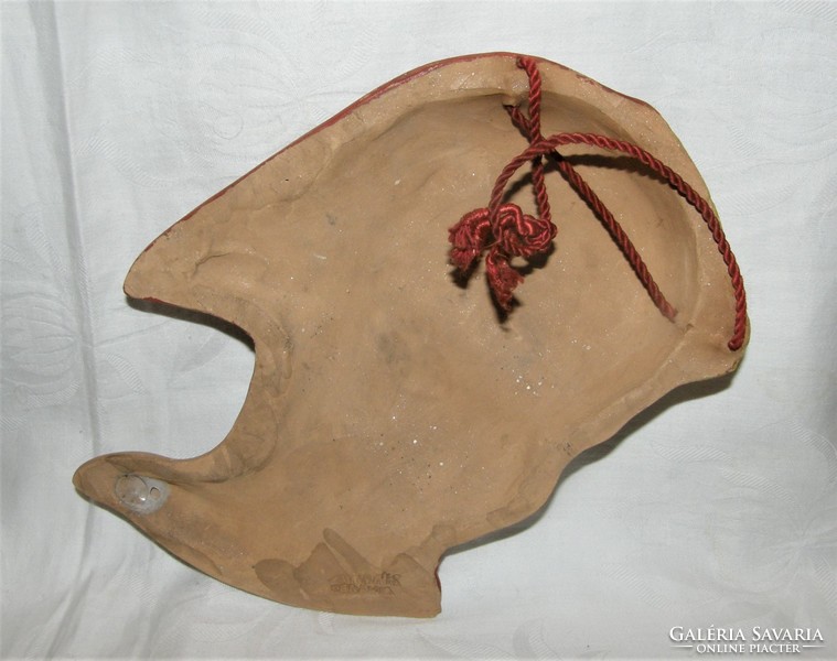 Dr. Rank female head, portrait ceramic wall decoration