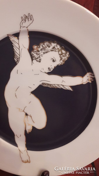 Puttós porcelain plate, angel plate (m2467)