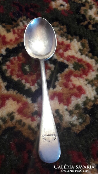 Antique silver plated tea spoon (l2731)