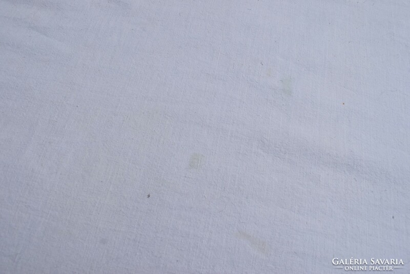 Antik vászon díszes törölköző futó terítő anyagában szövött mintás népi 180 x 60 cm + 6 cm rojt