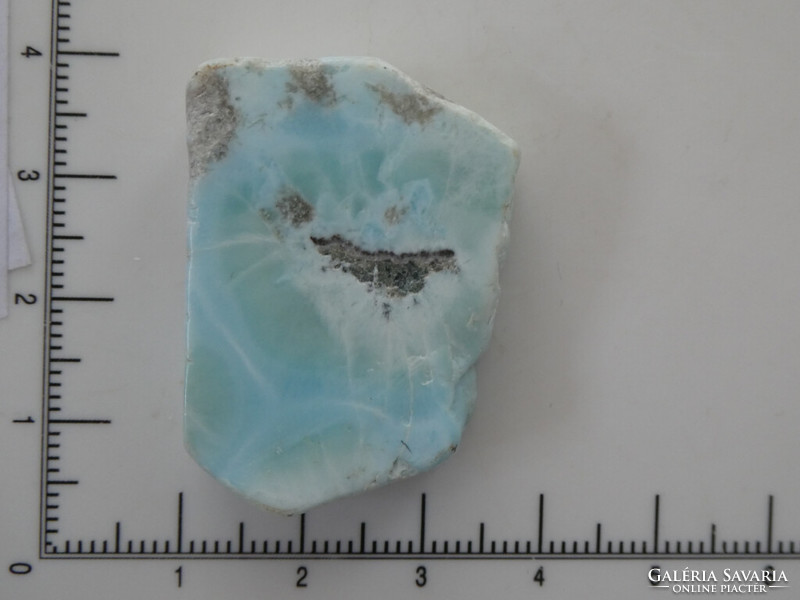 Természetes, csiszolt Larimar ásvány darab. 16,6 gramm Gyűjteménybe vagy ékszeralapanyagnak.