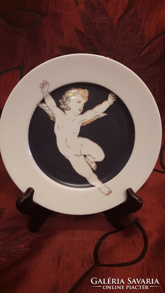 Puttós porcelain plate, angel plate (m2467)