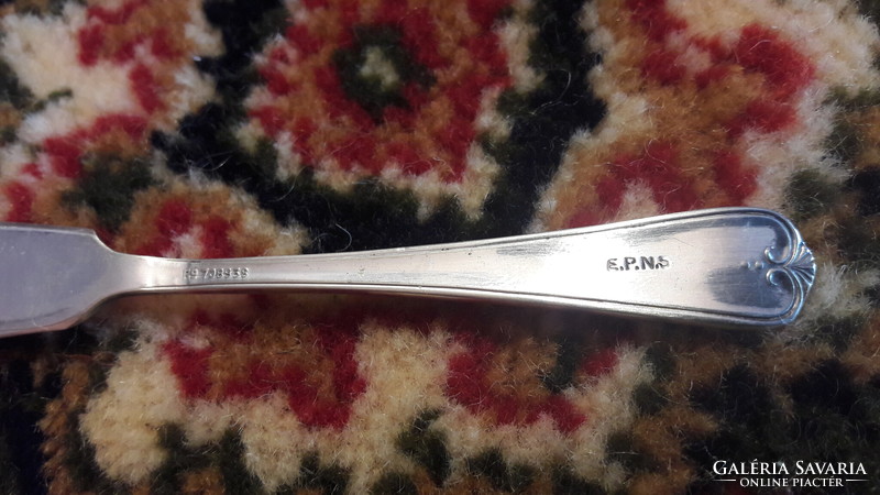 Antique silver plated caviar knife (l2727)