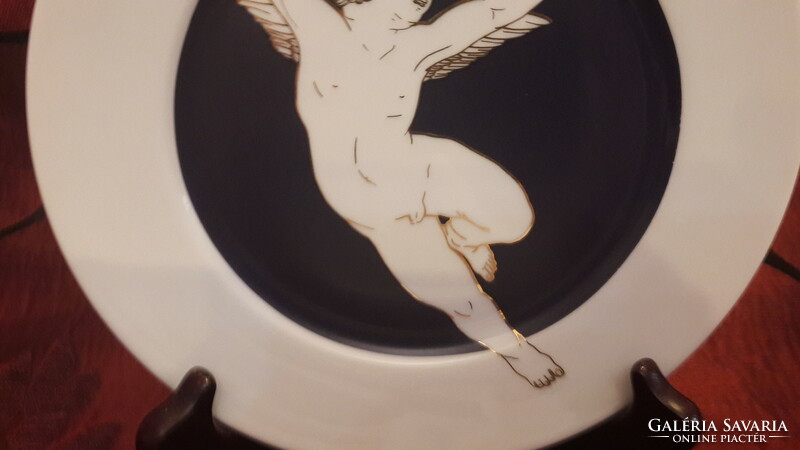 Puttós porcelain plate, angel plate (m2467)