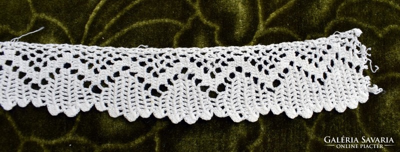 Crochet lace shelf decoration, drapery curtain tablecloth lace strip ribbon 55 x 3 cm