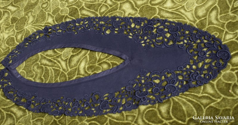 Antik csipke gallér ruha dísz 46 cm