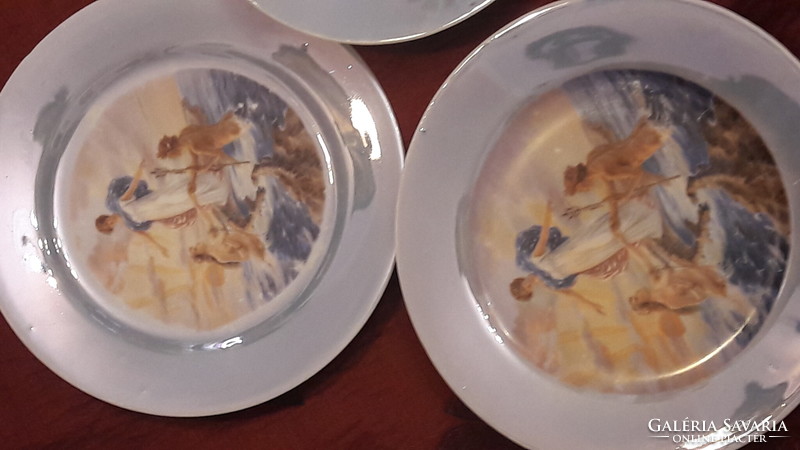 Rare mythological scene, antique viable porcelain plate (m2466)