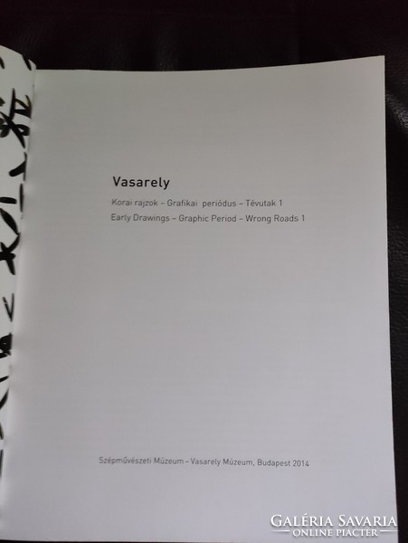 Vasarely -Korai rajzok -Grafikai periodus -Kiállítási katalógus.