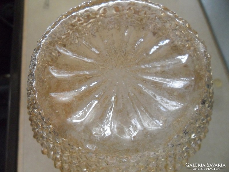 Rózsaszín lüszteres Oberglas retro váza