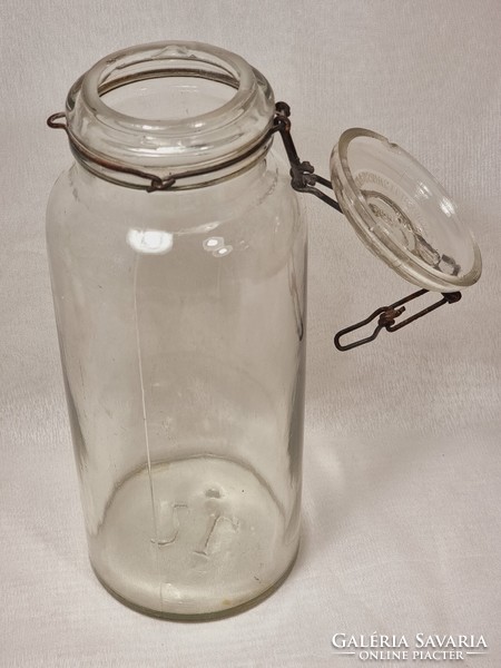 2 l-es Német feliratos csatos üveg/tejes üveg, XX.szd második fele.