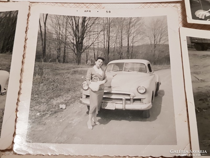 Old photos, vehicles from the 1950s and 60s.