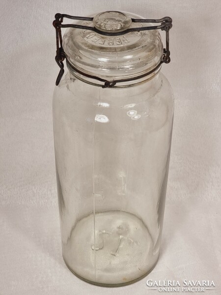 2 L buckle bottle/milk bottle with German inscription, second half of xx.Szd.