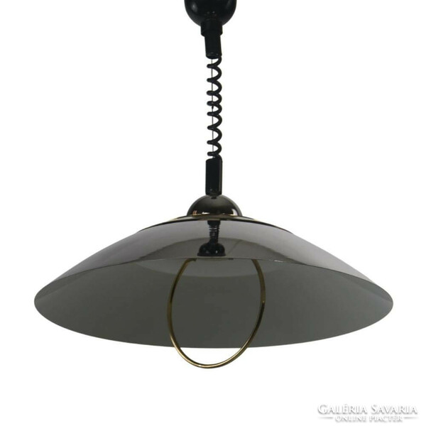 Massive Belgium spring chrome steel ceiling lamp 70 ths