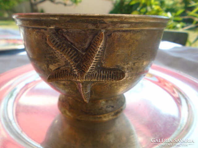 4 large antique trays with identical rim decoration from the 1930s to the 70s 1 serious offering silver?