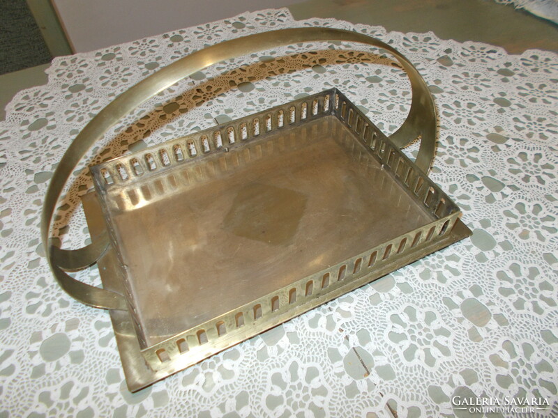 Art deco alpaca tray