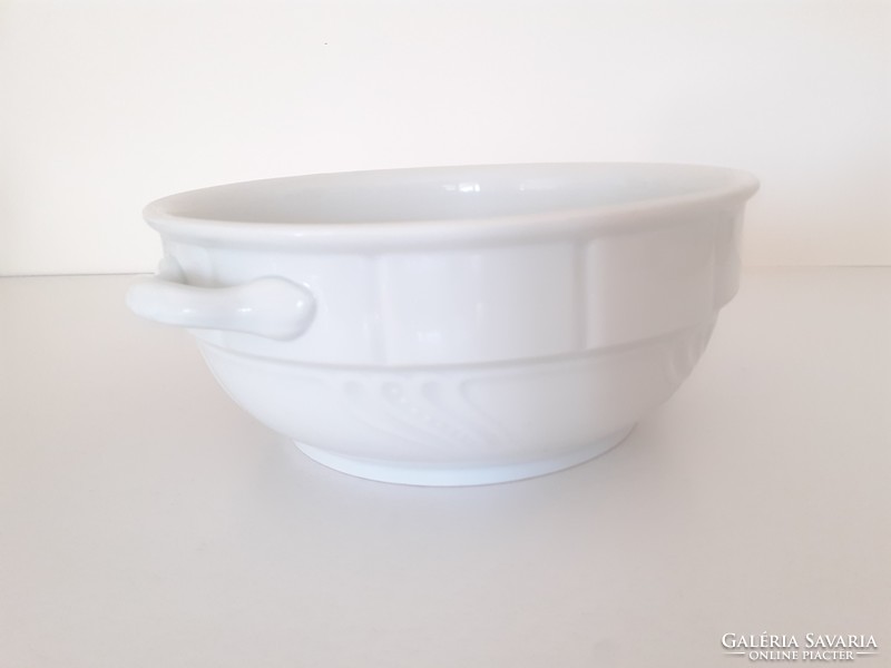 Old h&c chodau porcelain bowl white folk wall plate offering