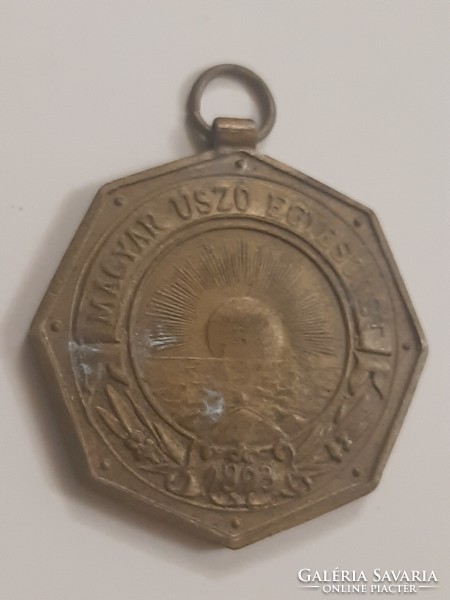 Hungarian swimming association antique sports medal 1893