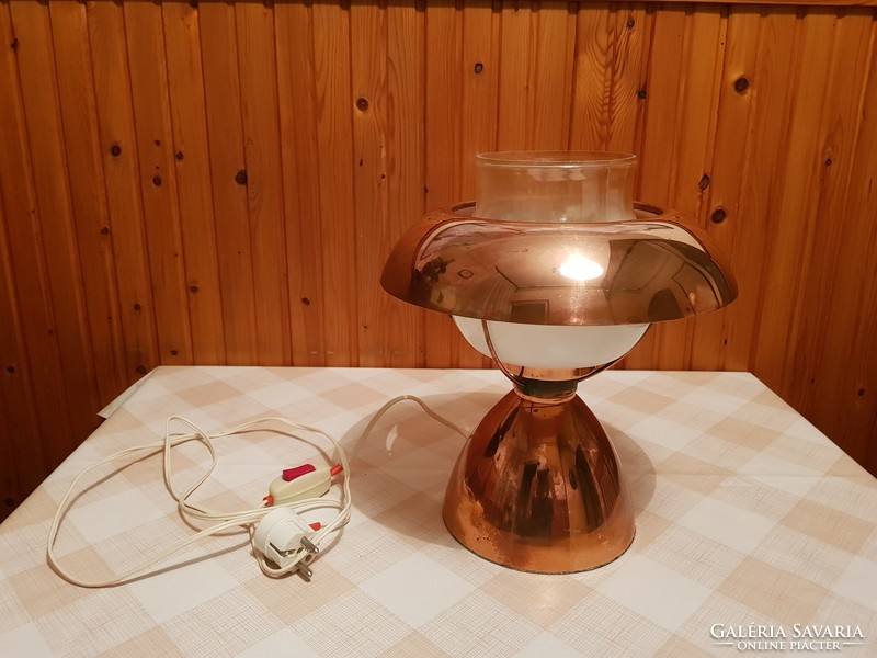 Art deco copper table lamp 1970s.