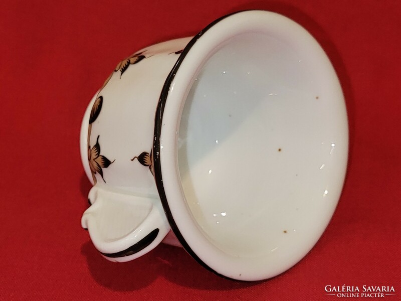 Különleges festett biedermeier vastag porcelán csésze