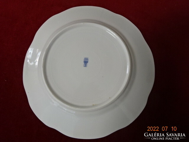 Zsolnay porcelain flat plate, diameter 24 cm. He has! Jókai.