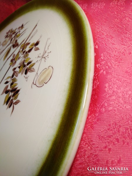 Celery ceramic cake plate