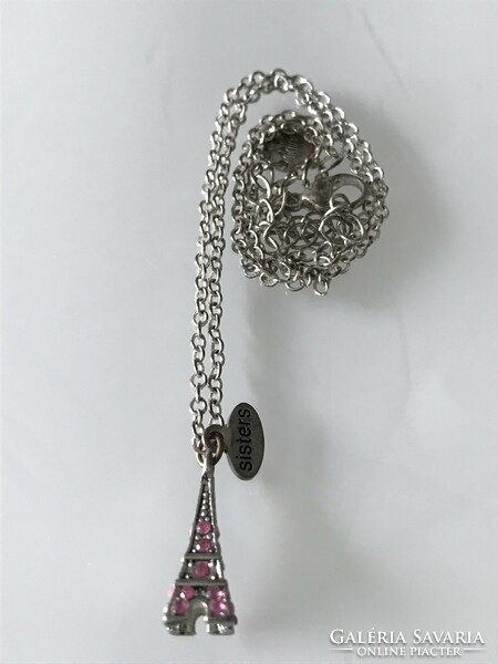 Bijou necklace with Eiffel Tower pendant