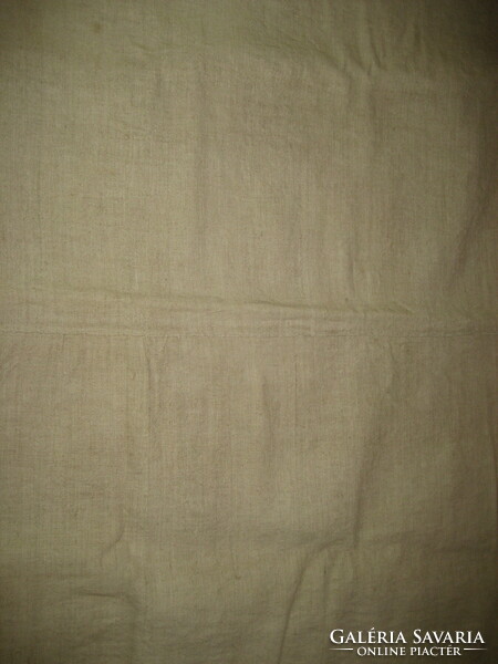 Monogrammed old linen sheet