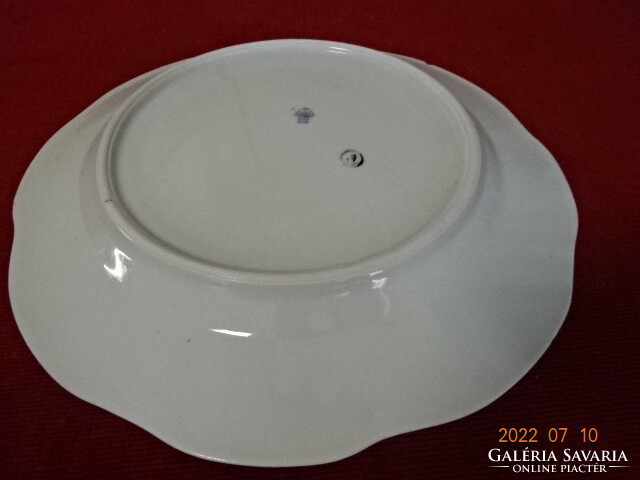Zsolnay porcelain flat plate, antique, with shield seal, diameter 24 cm. He has! Jókai.