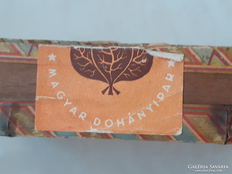 Old cigar box 1951 György Dozsa wooden cigar box Hungarian tobacco industry