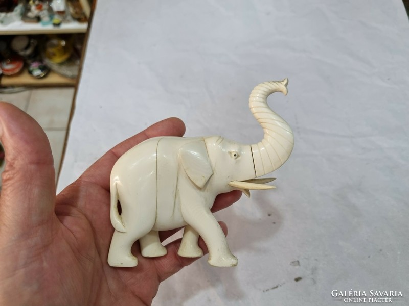 Old bone elephant figure